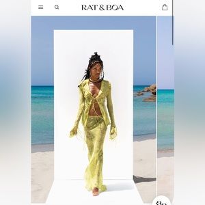 Rat & Boa Cobra Set Green Skirt and Top